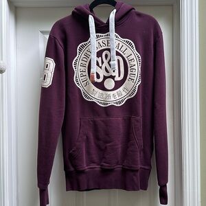 Superdry Maroon Hoodie Medium